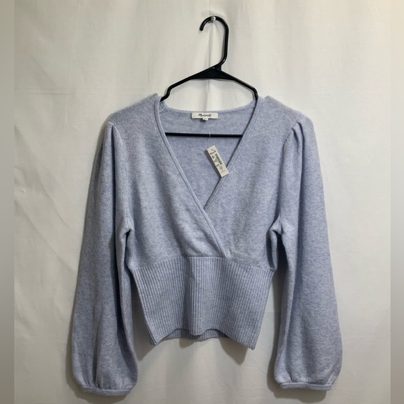 (G11) Wrap V-Neck Sweater in Coziest Yarn - Picture 6 of 8